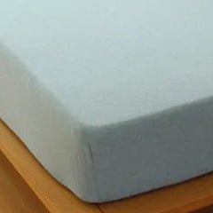 Drap housse en jersey bleu pĂąle