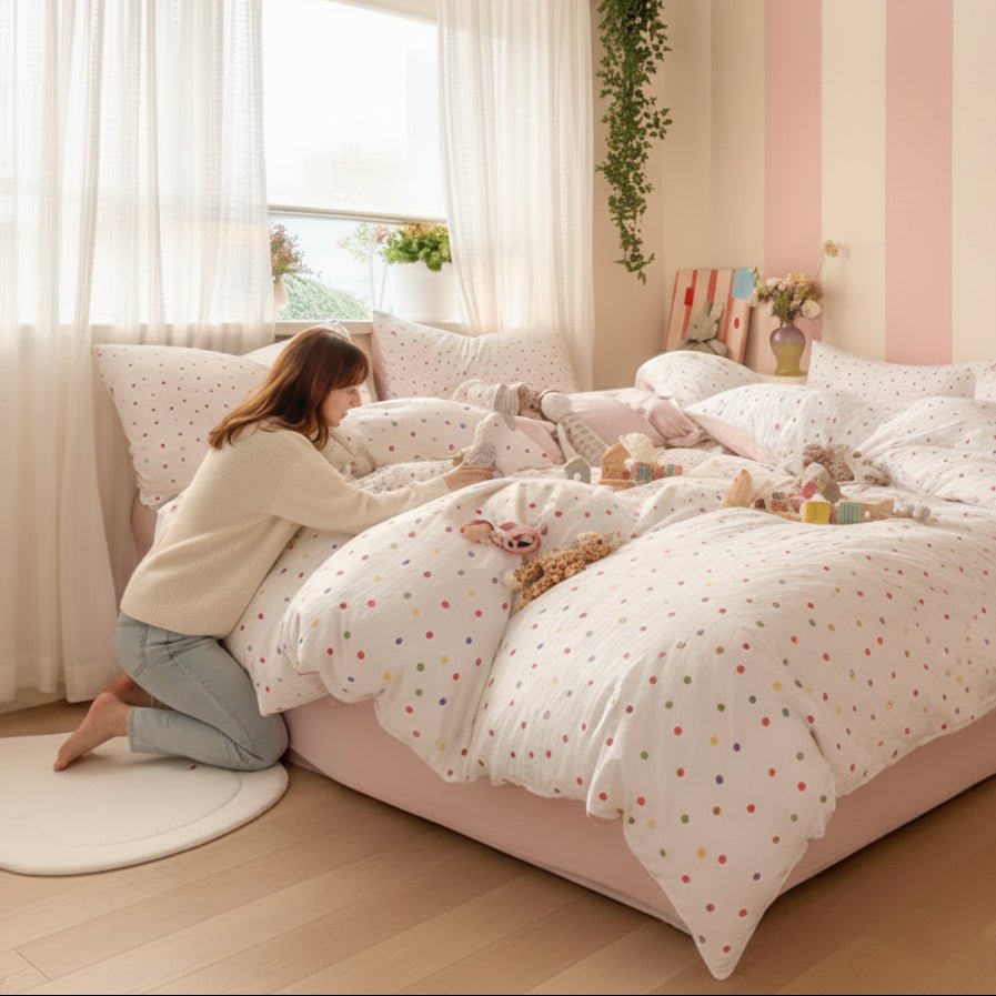 Housse de couette 150x200 avec une femme