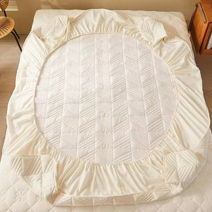 Alèse pour matelas de couleur beige contour