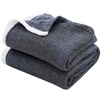Couverture en coton charbon