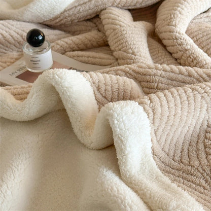 Couvertures en polaire beige