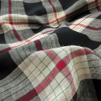 Drap carreau bleu zoom