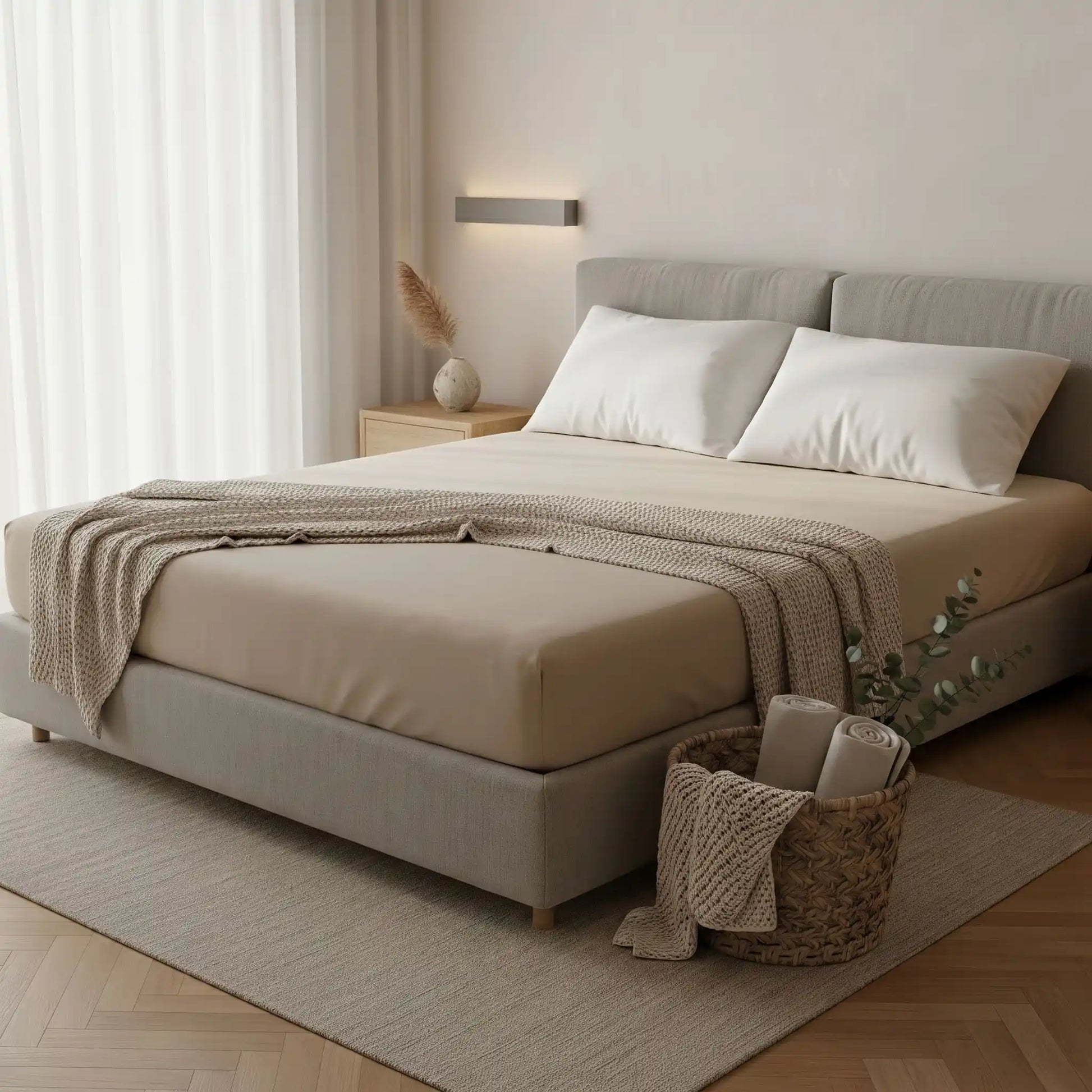 Drap-housse-120x190-beige