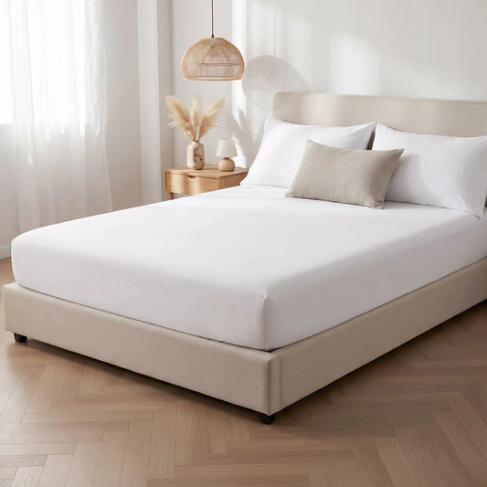 Drap housse 120x190 blanc