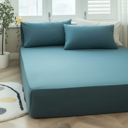Drap housse 140x190 turquoise