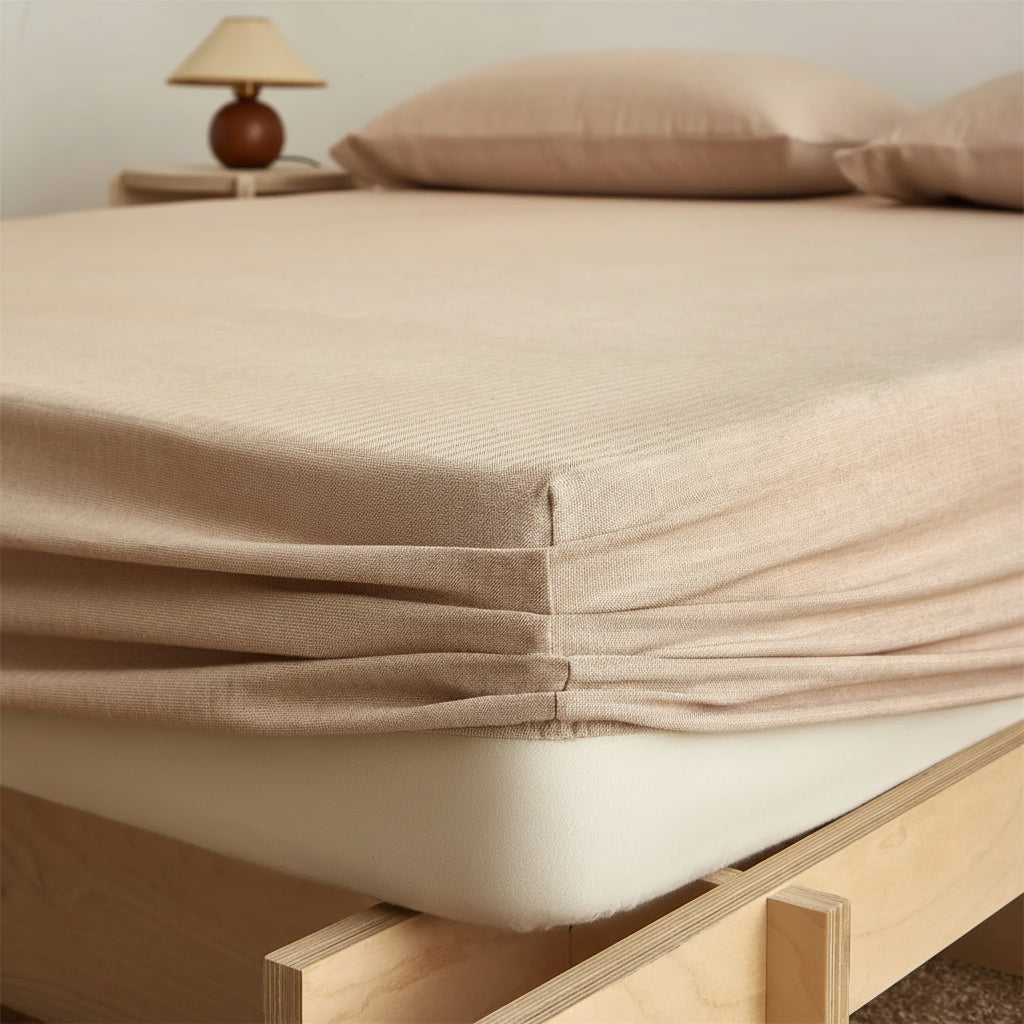 Drap housse 180x200 rouille confortable
