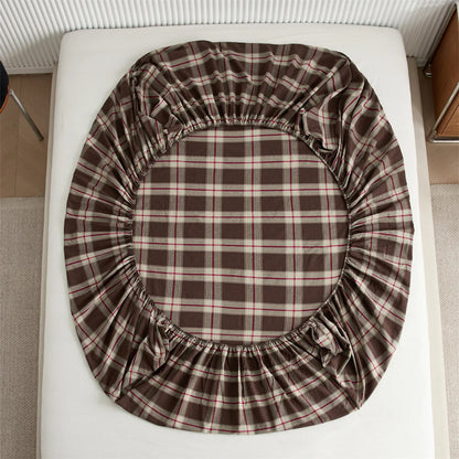 Drap housse 90x200 marron housse