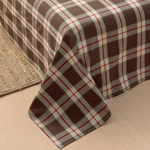 Drap marron gros plan