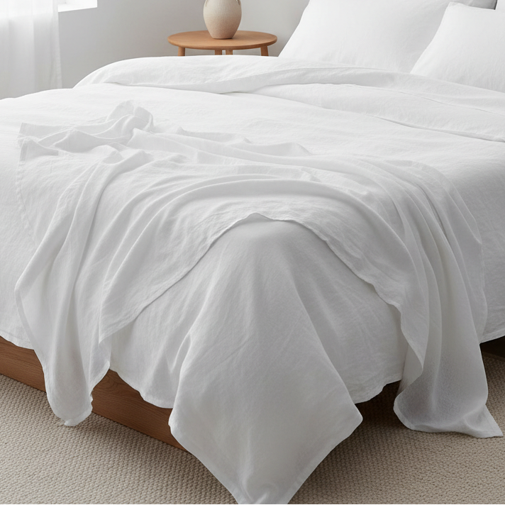 Drap plat blanc exemple