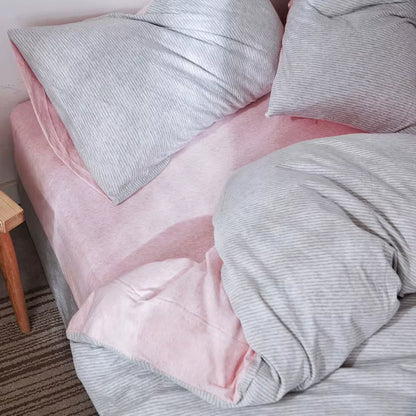 Housse de couette 240x220 gris clair