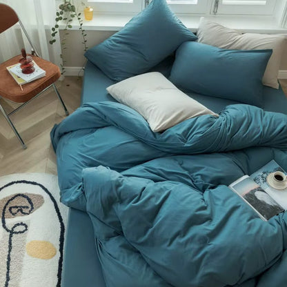 Housse de couette en 220x240 turquoise