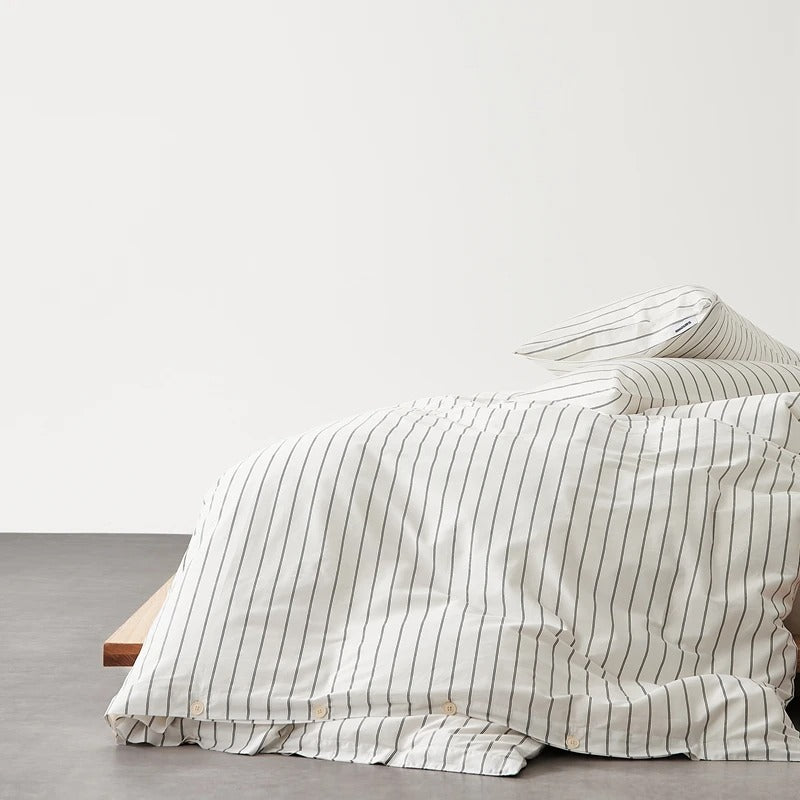 Housse de couette en coton blanc