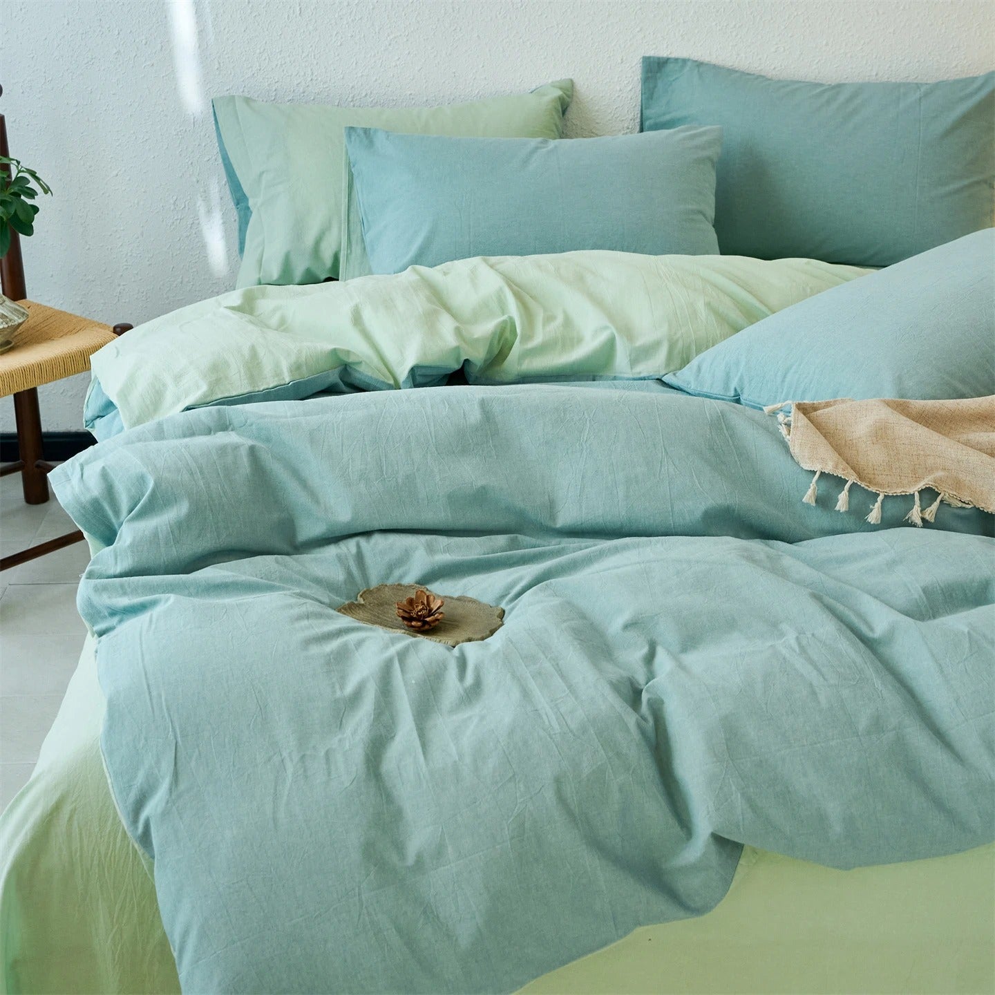 Housse de couette en coton percale | Confort respirant