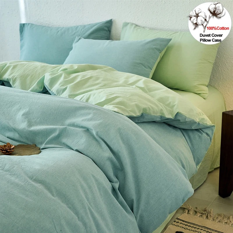 Housse de couette en coton percale | Confort respirant