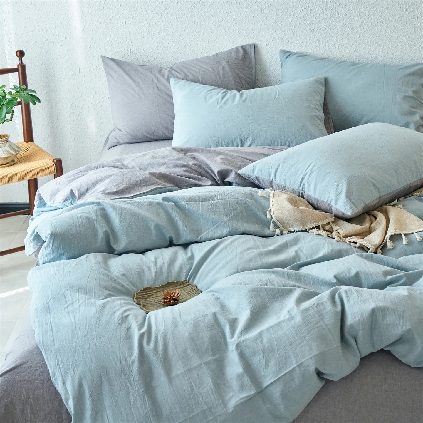 Housse de couette en coton percale | Confort respirant