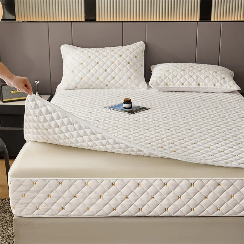 Housse de matelas 140x190 blanc