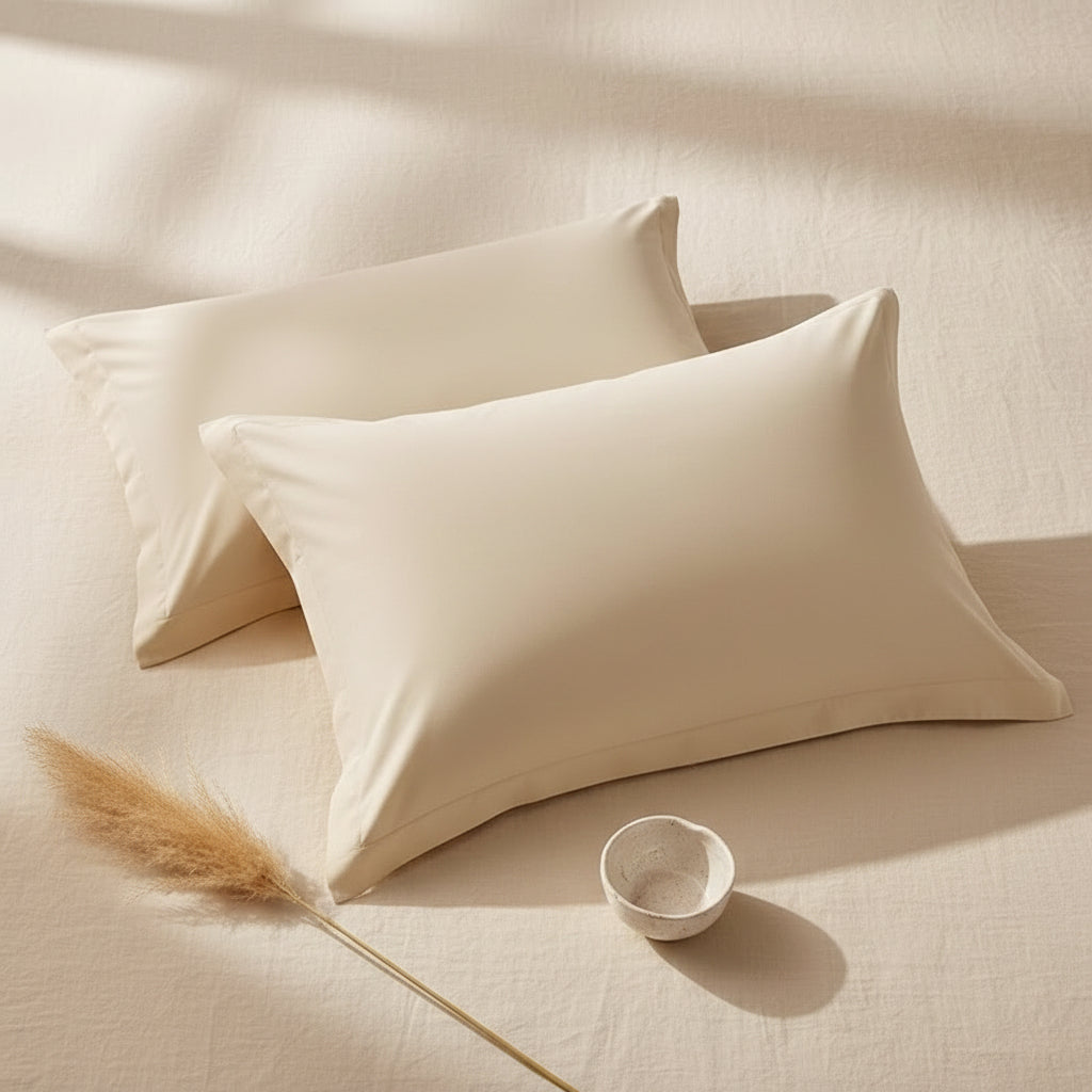 Housse d'oreiller champagne