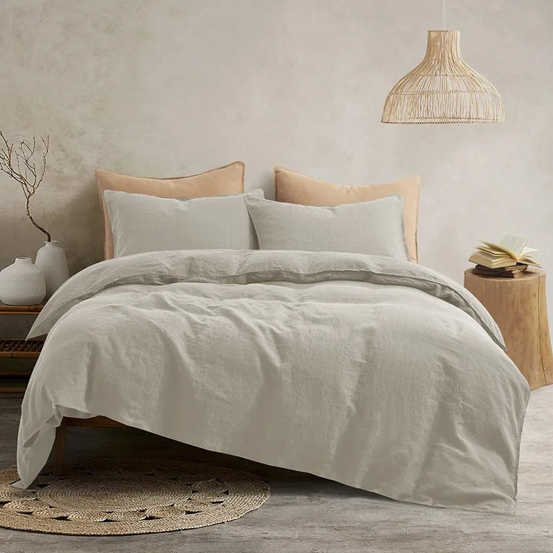 Housse de couette 240x220 blanc cassé