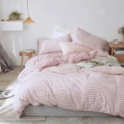 Housses de couette 240x220 rose doux
