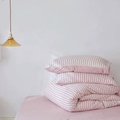 Housse de couette 240x220 rose jersey
