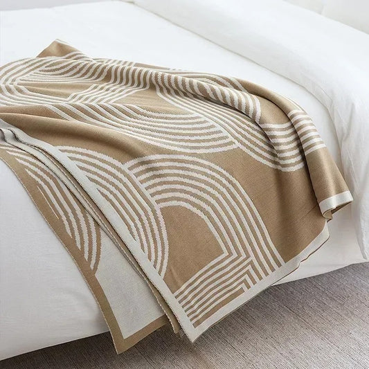 Plaids pour lit beige