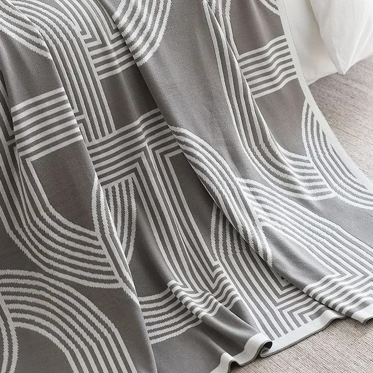 Plaids pour lit gris