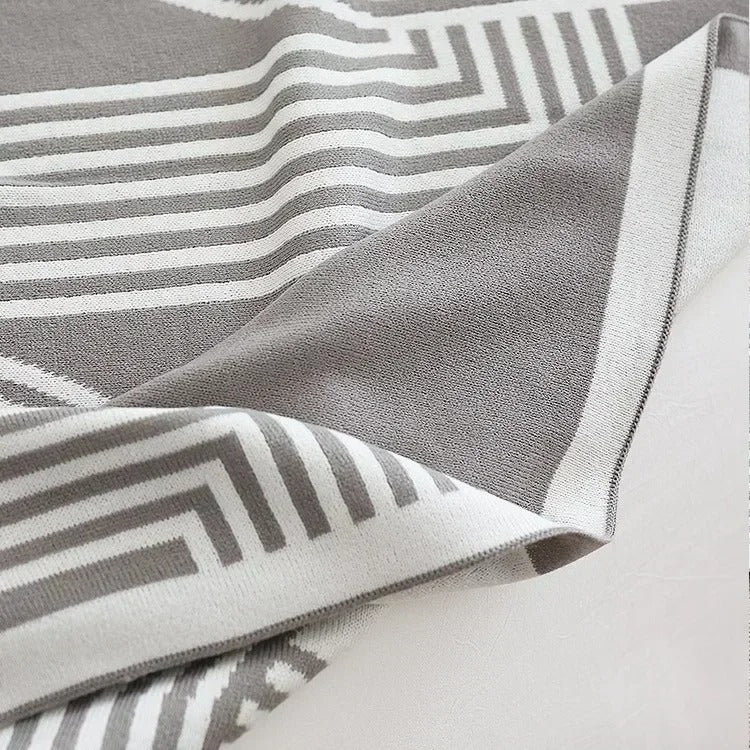 Plaids pour lit nordique gris