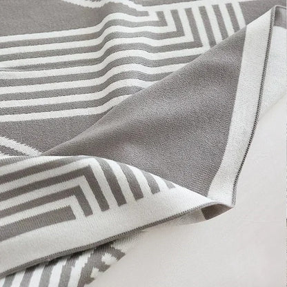 Plaids pour lit nordique gris