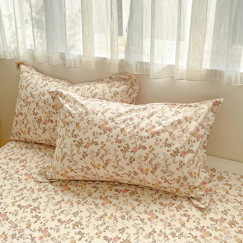 Housse de couette gaze de coton | Charme floral