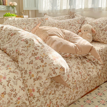 Housse de couette gaze de coton | Charme floral