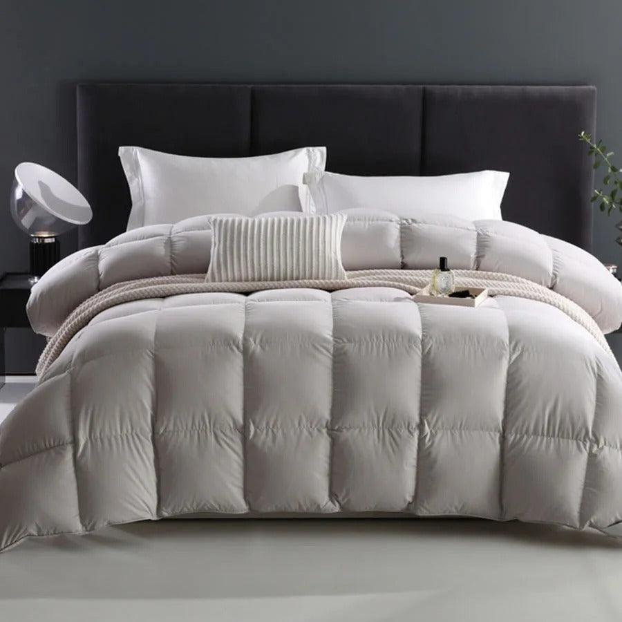 Couette duvet d’oie grise