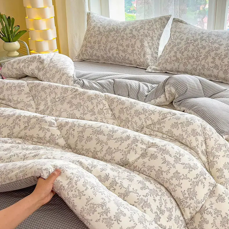 Couette pour fillette motifs florals
