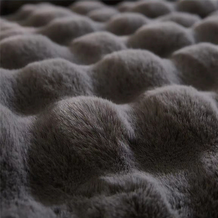 Couverture polaire de luxe grise