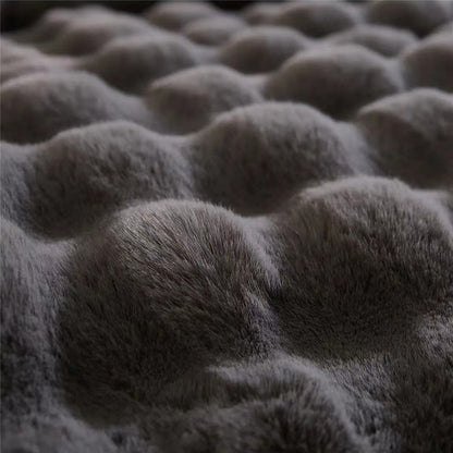 Couverture polaire de luxe grise