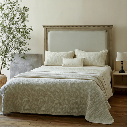Couvre lit en lin chambre