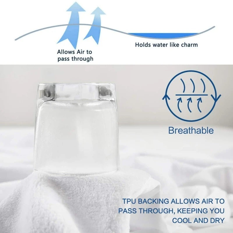 Couvre matelas | Coton Éponge Imperméable