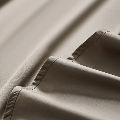 Drap coton de satin taupe