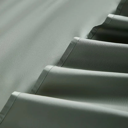 Drap coton de satin vert gris