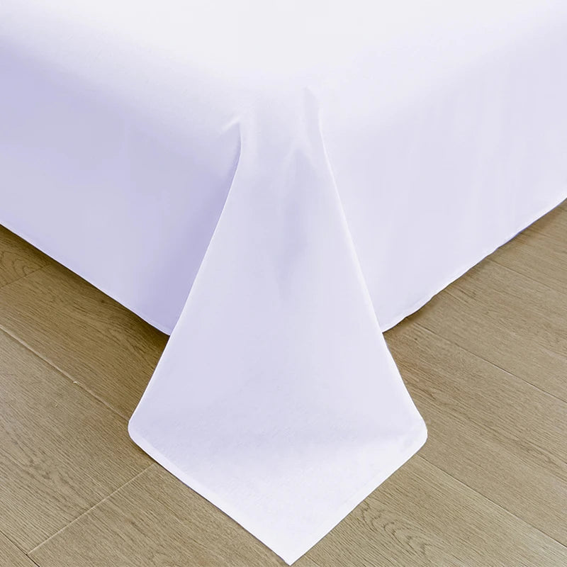 Drap en coton blanc zoom