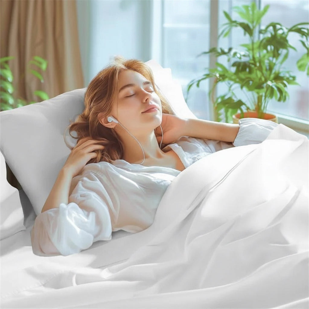 Drap en satin de coton moment de détente
