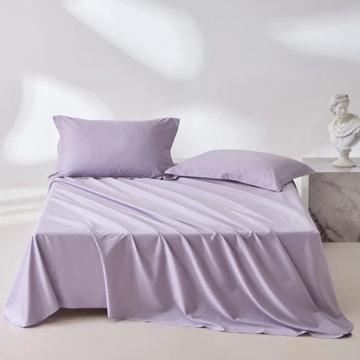 Drap en satin lilas confortable