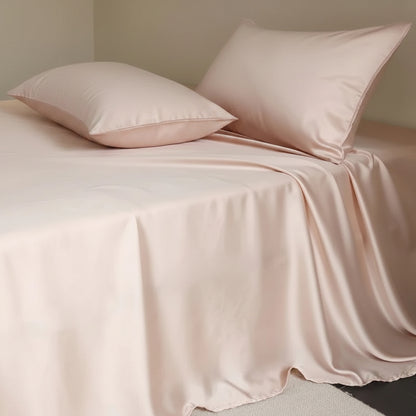 Drap en soie coton rose