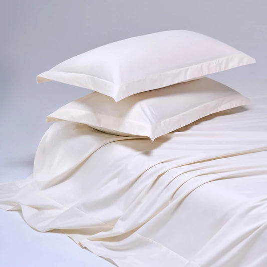 Drap satin blanc