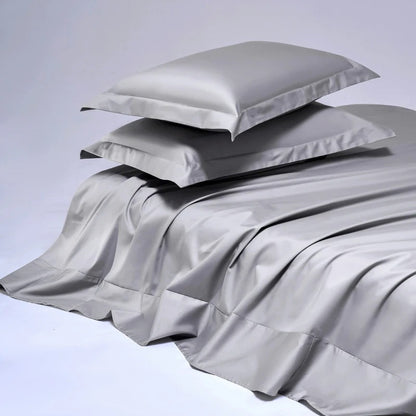 Drap satin gris zoom