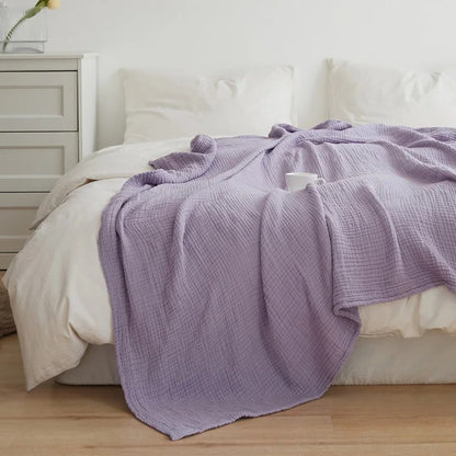 Draps en gaze de coton lilas