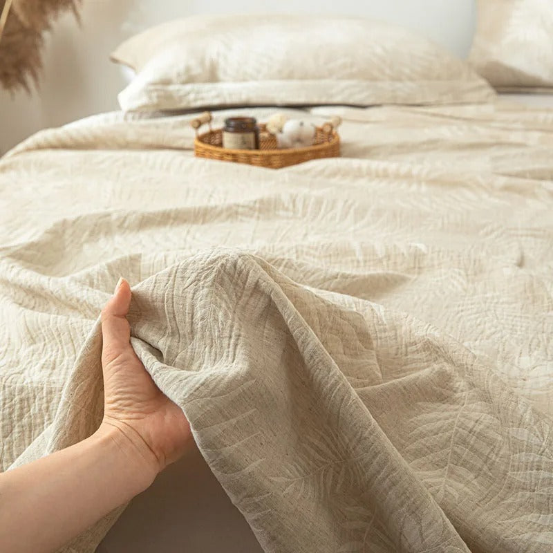 Draps plat naturel de luxe