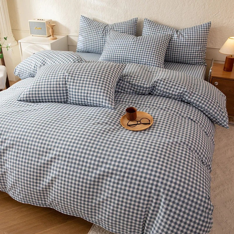 Housse couette 220x240 bleue