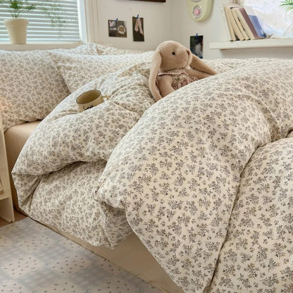 Housse de couette 150x200 avec motif de fleurs