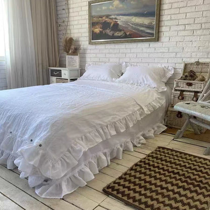 Housse de couette 200x200 blanc confort