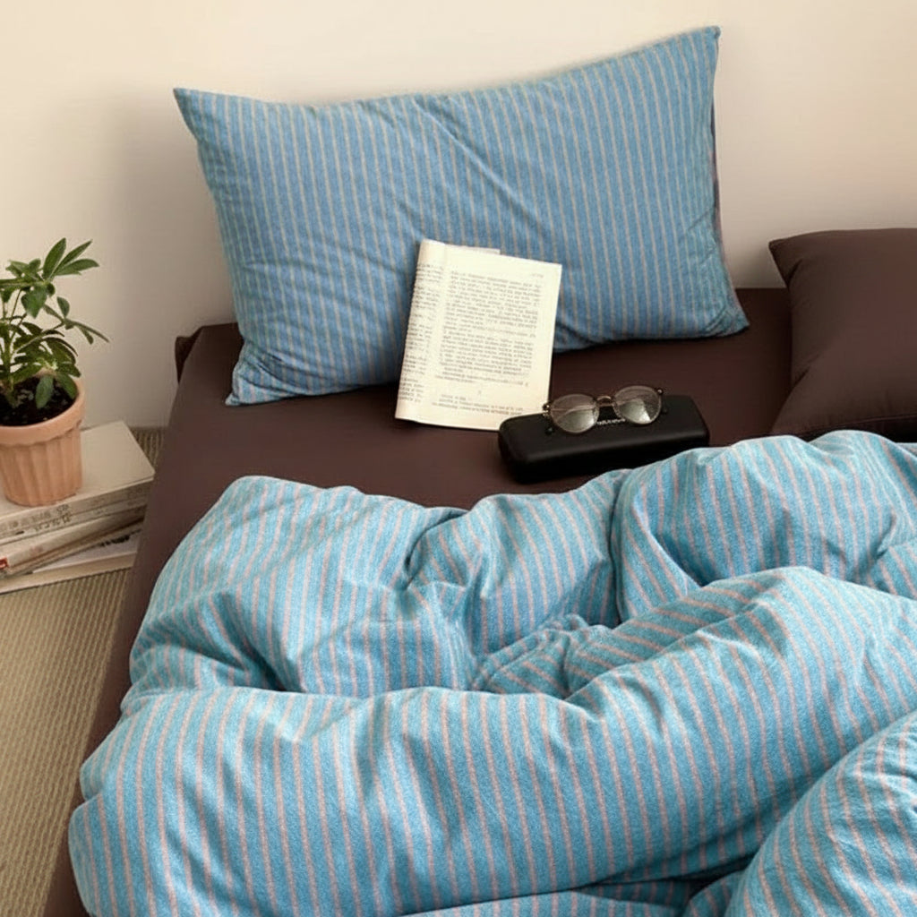 Housse de couette en 220x240 bleu en jersey